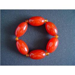 chinese fine agate olive figure Bracelet  #2227583