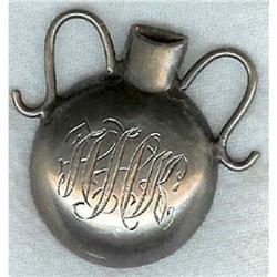Gentlemans Sterling Flower Holder brooch. #2227592