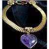Unique victorian 9ct gold amethyst BRACELET #2175588
