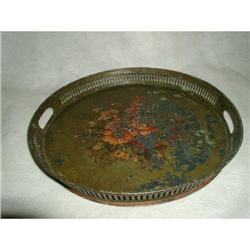 Metal Tole Tray Hand Painted England Early 19th#2175626