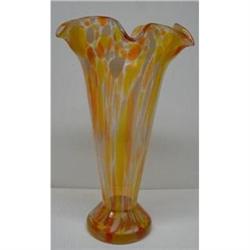 HUGE ANTIQUE ART GLASS VASE #2175713