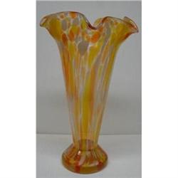 HUGE ANTIQUE ART GLASS VASE #2175713