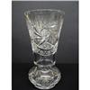 Image 1 : STRIKING VINTAGE CUT CRYSTAL HEAVY VASE #2175715