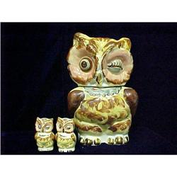 Shawnee Winking Owl Cookie Jar and Salt and #2176099