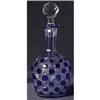 Image 1 : Cut Glass Elegant Blue Dot Perfume Decanter #2176127