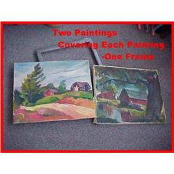 Two L.D. Ragan Landscape Oil Paintings #2176181