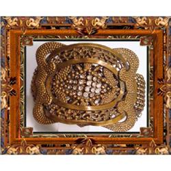 Fabulous Victorian WIDE RHINESTONE Bracelet #2176350