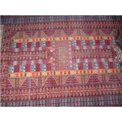 Vintage wool Torkman Art Rug vegetable dye!  #2176362