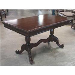 ANTIQUE VICTORIAN  STYLE PEDESTAL TABLE DESK #2176576