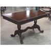 Image 1 : ANTIQUE VICTORIAN  STYLE PEDESTAL TABLE DESK #2176576