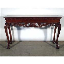 CHIPPENDALE VICTORIAN CONSOLE SOFA TABLE #2176592