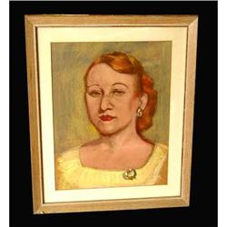 20th century American pastel painting Female  #2176646