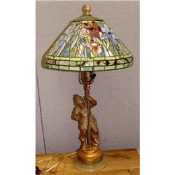 Nordic Viking Statue Stain Glass Lamp Shade #2176653