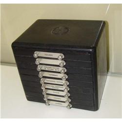 Dental Veneers Bakelite Filling Cabinet Case #2176654