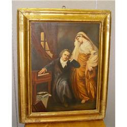 Beethoven "Heavenly Insperation" Oil Painting #2176655