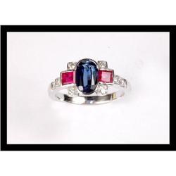 BEAUTIFUL  DIAMOND  , RUBY AND SAPPHIRE WHITE  #2188901