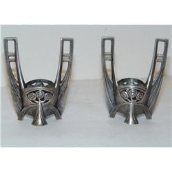 WMF Art Nouveau Pair of Silverplated Bud Vases #2188908