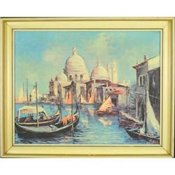 silk screen boats maritime Venice Scene #2188914