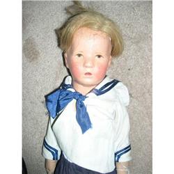 21" Early Kathe Kruse Boy Slight Crazing #2189034