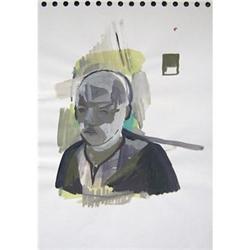 NEAL TAIT GOUACHE ON PAPER. GOOD DAY, 2004 #2189048
