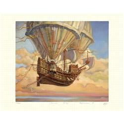 "Warm Wind" - very large colorful Lithograph  #2189049