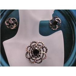 SCHIAPARELLI "Midnight Madness" Black Glass & #2189086