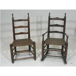 Pair of Ladderback South Side Virginia Country #2189092
