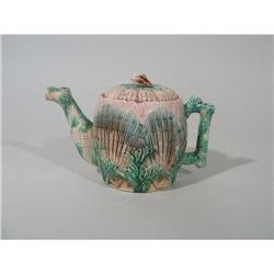 Etruscan Majolica Shell & Seaweed Coffee Pot #2189093