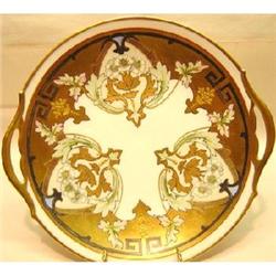 Pickard GOLD LEAF Floral Cake Plate #2189144