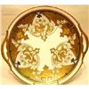 Image 1 : Pickard GOLD LEAF Floral Cake Plate #2189144