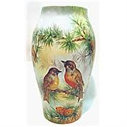 Vintage T&V LIMOGES Hand Painted Vase * BIRDS #2189146