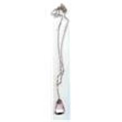 SALE Vintage Long Pink Stone Crystal Necklace #2189155