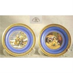 Pratt Ware Pair Of Small Plaques c1850 #2189190