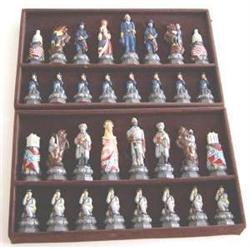 American Civil War Hand Made Chess Set  #2189210