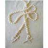 Image 1 : RARE DESIGNER  41 1/2" PEARL & 14K LARIAT #2189238