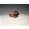 Image 1 : 14K Pink Rose Gold Smokey Quartz Garnet Ring #2189297