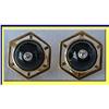 Image 1 : PR ART DECO ONYX YELLOW GOLD DIAMOND EARRINGS #2189863