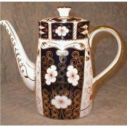 IMARI Royal CROWN Derby COFFEE Pot -DUESBURY-  #2206031