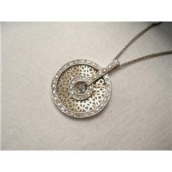 18K WG Diamond Circle Snowflake Filigree #2206157