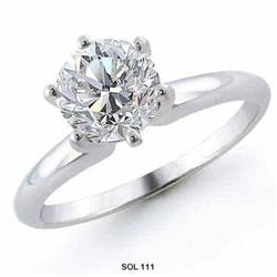 1.01 carats WHITE GOLD solitaire engagement #2206243