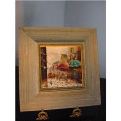 Paris by Antonio De Vitty street scene on tile!#2206263