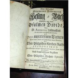 German Psalter and Hyminal Wood-block 1755 #2206321