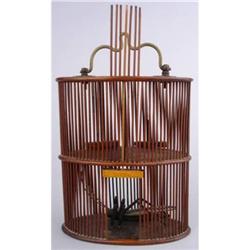 Rare 3 Sectioned 19th C. Chinese Cricket Cage #2206339