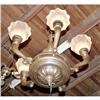 Image 1 : 5L French chandelier with original shades #2206557