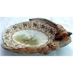 ROYAL WORCESTER HANDPAINTED MOULDED BIRD BOWL #2206587