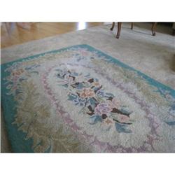 Vintage Wool Hooked Rug #2215688