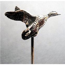 Antique Silver Duck Stick Pin Lapel Pin #2215698