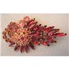 Multi-Level Juliana Magenta Navette Pin/Brooch #2215725