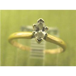 14K YG Marquis Cut .25 Carat Diamond Size 5 #2215751