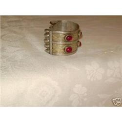 Antique silver work and gold inlaid bracelet #2215762